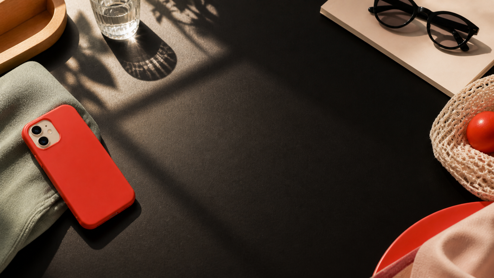 Dark lifestyle scene with MagSafe ring