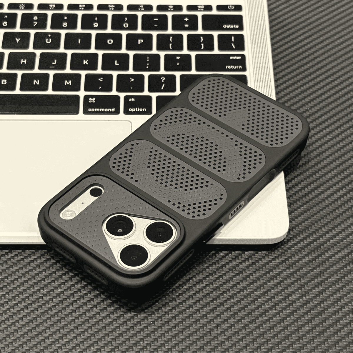 Large-Window Perforated Magnetic iPhone Case