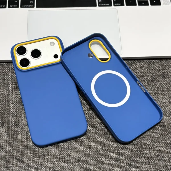 Klein Blue case showing outer finish and inner magnetic ring
